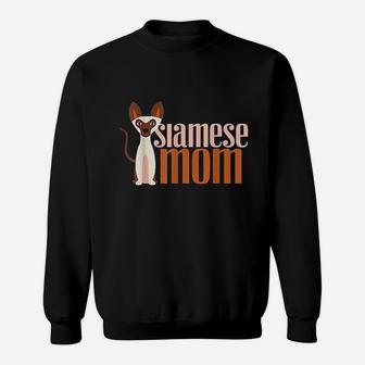 Siamese Cat Mom Siamese Gifts Wife Sweat Shirt - Seseable