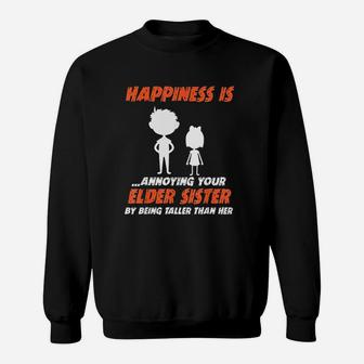 Sibling Elder Sister And Taller Brother Sweat Shirt - Seseable