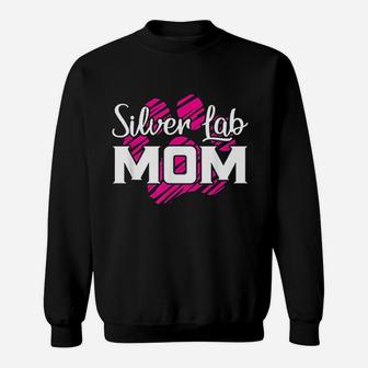Silver Lab Mama Sweat Shirt - Seseable