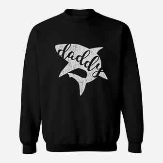 Simple Daddy Shark, best christmas gifts for dad Sweat Shirt - Seseable