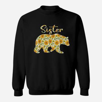 Sister Bear Sunflower, sister presents Sweat Shirt - Seseable