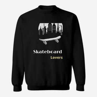 Skateboard Boys Classic Skateboard Saying Sweat Shirt - Seseable