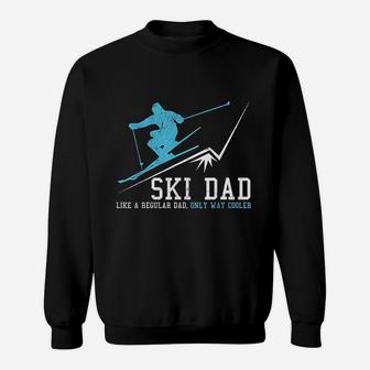 Ski Dad Funny Winter Sports Skiing Father Sweat Shirt - Seseable
