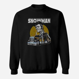 Snowman Smokey Truck Vintage Sweat Shirt - Seseable
