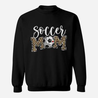 Soccer Mom Leopard Sweat Shirt - Seseable