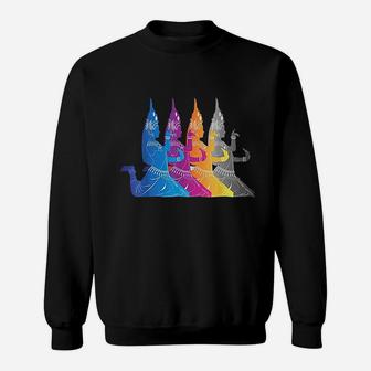 Southeast Asian Colorful Traditional Dance Thailand Cambodia Sweat Shirt - Seseable