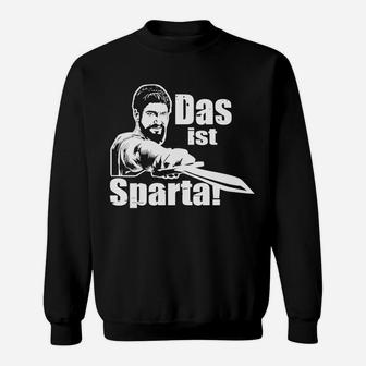 Spartanischer Krieger Sweatshirt mit Das ist Sparta Aufdruck, Motiv Tee - Seseable
