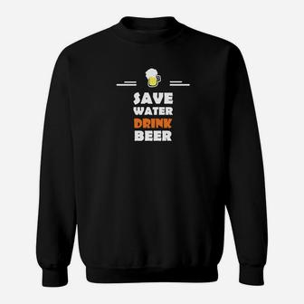 Speichern Sie Wassergetränk-Bier- Sweatshirt - Seseable