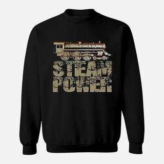 Steam Power Vintage Steam Engine Retro Sweat Shirt - Seseable