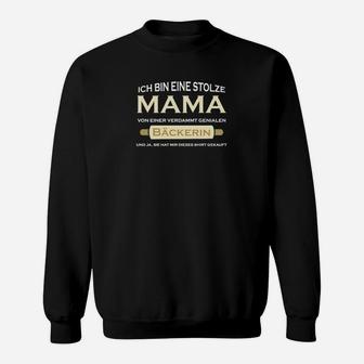 Stolze Mama Großartiger Bäckerin Sweatshirt, Witziges Tee für Mütter - Seseable