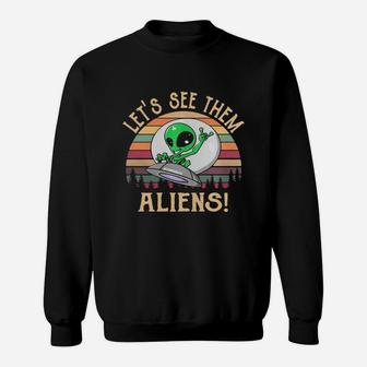 Storm Area 51 Lets See Them Aliens Vintage Shirt Sweat Shirt - Seseable