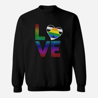 Straight Ally Flag Love Lgbt Pride Sweat Shirt - Seseable