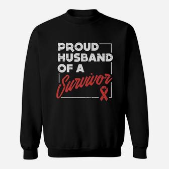 Stroke Awareness Support Aneurysm Proud Husband Survivor Sweatshirt - Seseable