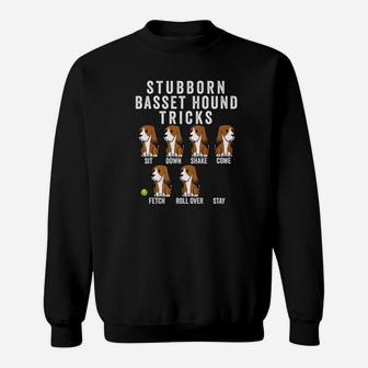 Stubborn Basset Hound Tricks Funny Dog Gift Premium Sweat Shirt - Seseable