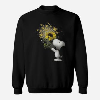 Sunflower Butterfly Lovers For Christmas Sweat Shirt - Seseable