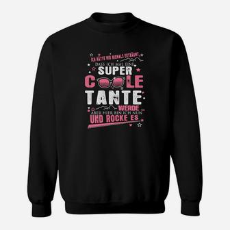 Super Coole Tante Werde Und Rocke Es Sweatshirt - Seseable