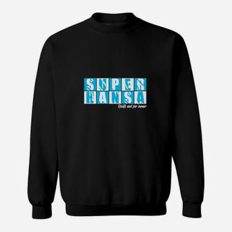 Super Hansa Grafik-Sweatshirt in Schwarz, Stilvolles Design für Fans - Seseable