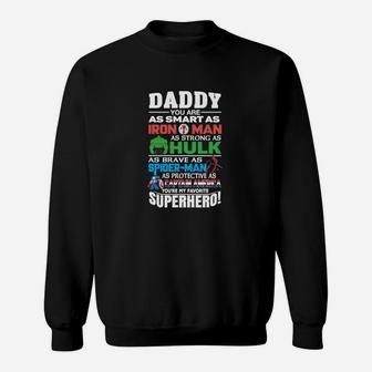 Superhelden Super-Daddy Sweatshirt, Inspirierend für Väter - Seseable