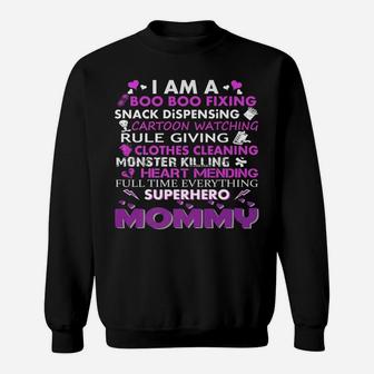 Superhero Mommy Sweat Shirt - Seseable