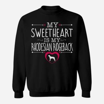 Sweetheart Rhodesianridgeback Valentines Day Dog Sweat Shirt - Seseable