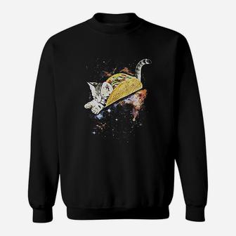 Taco Cat Galaxy Sweat Shirt - Seseable