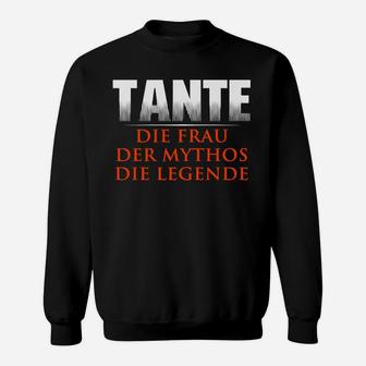 Tante Mythos Legende Schwarzes Sweatshirt, Cool & Einzigartig - Seseable
