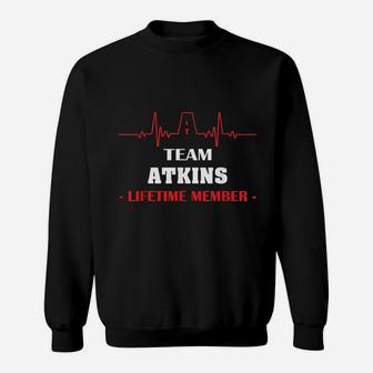Team Atkins Lifetime Member Blood Completely Family Sweat Shirt - Seseable