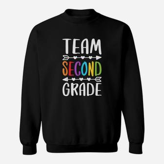Team Second Grade 2nd Grade Teacher Student Gift Sweat Shirt - Seseable