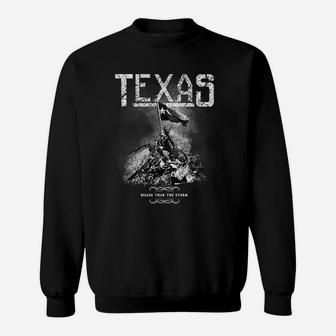 Texas Bigger Than The Storm Shirt Sweat Shirt - Seseable