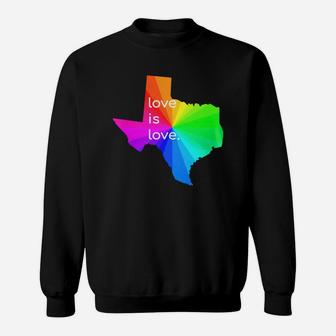 Texas Gay Pride Sweat Shirt - Seseable