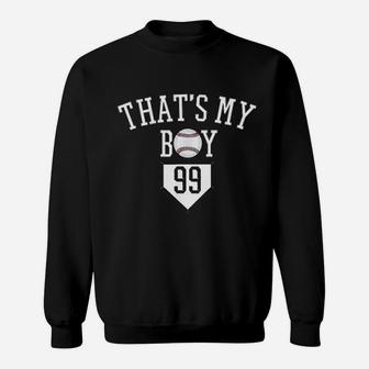That Is My Bo Baseball Number 99 Jersey Baseball Mom Dad Sweat Shirt - Seseable