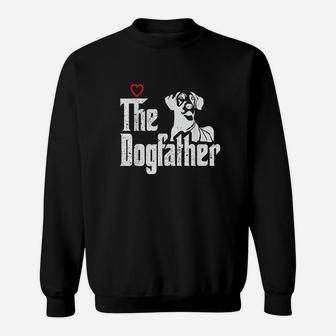 The Dogfather Great Dane Dog Dad Fathers Day Gif Sweat Shirt - Seseable