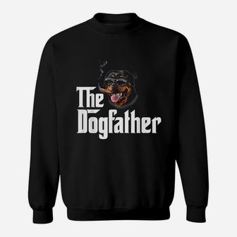The Dogfather Rottweiler Funny Dog Owner Gift Dog Lover Sweat Shirt - Seseable