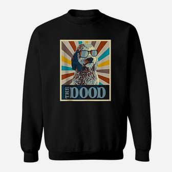 The Dood Retro Goldendoodle Doodle Mom And Dood Dad Sweat Shirt - Seseable