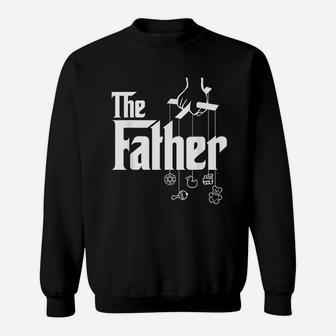 The Father First Time Fathers Day New Dad Gift Sweat Shirt - Seseable