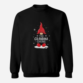 The Grandma Gnome Matching Family Christmas Pajamas Costume Sweat Shirt - Seseable