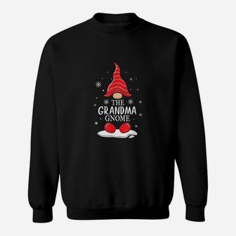 The Grandma Gnome Matching Family Christmas Pajamas Costume Sweat Shirt | Seseable UK