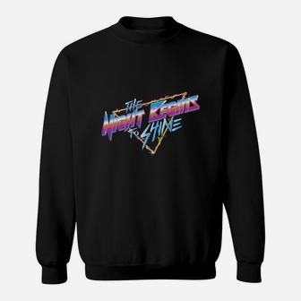The Night Begins To Shine Sweat Shirt - Seseable