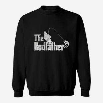 The Rodfather Godfather Parody Funny Retirement Fishing Humor Sweat Shirt - Seseable