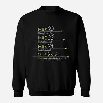 The Thoughts Of Marathoner Runner Gift Funny Marathon Sweat Shirt | Seseable UK