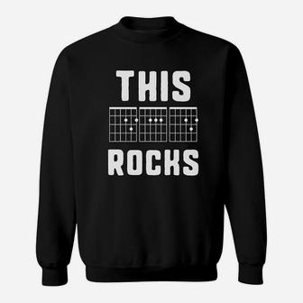 This Dad Rocks Guitar Chords Gift For Dad Sweat Shirt - Seseable