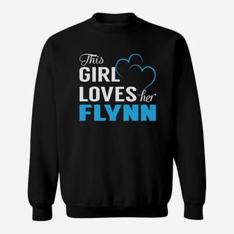 This Girl Loves Her Flynn Name Shirts Sweat Shirt - Seseable