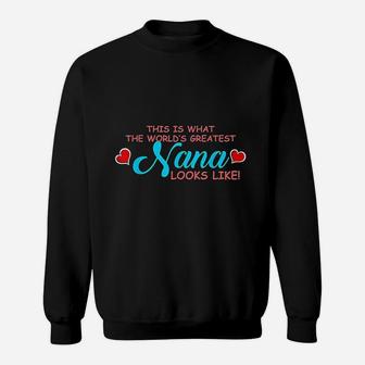 This Is The Worlds Greatest Nana Christmas Gift Sweat Shirt - Seseable