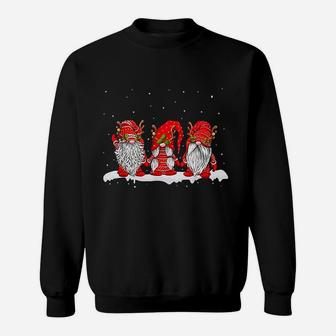 Three Nordic Gnomes Winter Christmas Swedish Elves Sweat Shirt - Seseable