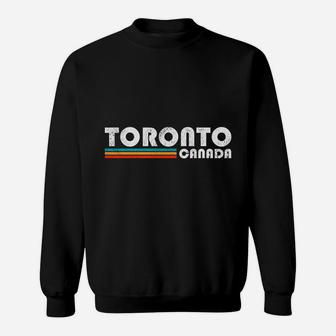 Toronto Canada Retro Vintage Travel Vacation Gift Sweat Shirt - Seseable