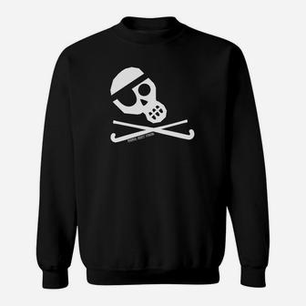 Totenkopf & Golfschläger Herren Sweatshirt, Schwarz Sportlich-Design - Seseable