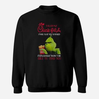Touch My Chick Lovers I Will Slap You So Hard Sweatshirt - Seseable
