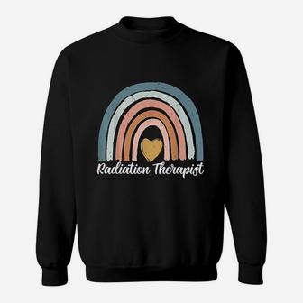Tu Radiation Therapist Costume Cute Rainbow Heart Gift Sweatshirt - Seseable