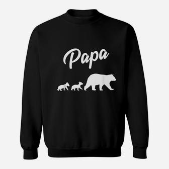 Twin Dad Papa Bear, dad birthday gifts Sweat Shirt - Seseable