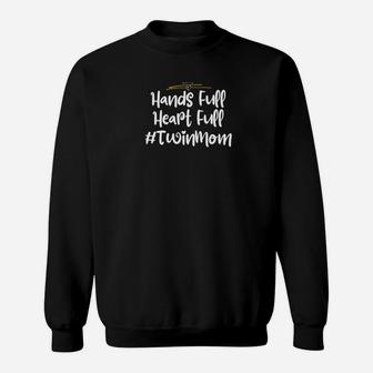 Twin Mom Funny Joke Gift Twins Mama Mother Gift Sweat Shirt - Seseable